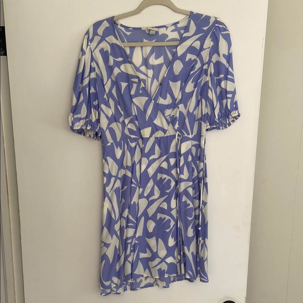 A New Day Blue Puff Sleeve Sundress